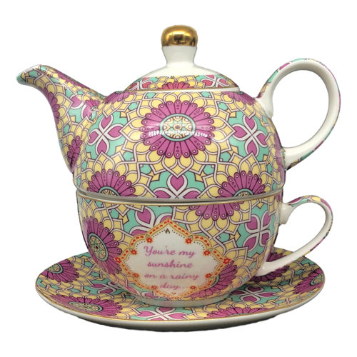 World Menagerie Creal Bone China Tea for One Set Wayfair.co.uk